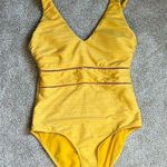 Sea Level Swim V Neck Sunflower Yellow One Piece Size 6 Photo 0