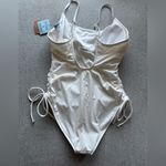 Shade & Shore  White One Piece Swimsuit Photo 2