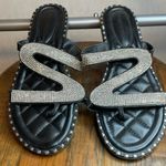 Wild Diva  Lounge‎ Black Sparkle Sandals Size 10 Photo 0