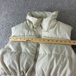 Garage Puffer Vest Sleeveless Padded Jacket Crop Top High Neck Beige‎ Casual Tan Size undefined Photo 2