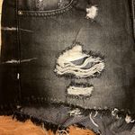 Garage  Denim - Super High Waist Distressed Black Denim Shorts (EUC) Photo 5