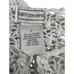 Karin Stevens Vintage White Crochet Shrug Ramie/Cotton Open Weave Bolero (S) Photo 4
