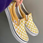 Vans Yellow Checkered Slip Ons Photo 0