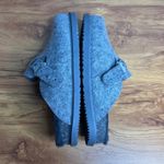 BEACH by Matisse Portland Clogs Mules Size 10 Gray Felt Faux Fur Lined NEW Photo 8