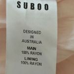 SUBOO Sienna Wrap Midi Dress Womens Size S Ruched Slit Orange $280 Retail Photo 8