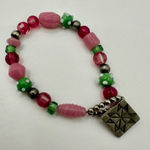 D.P. Limited pink and green beaded bracelet Photo 0