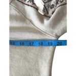 Free People  Embroidered Sleeve‎ V Neck Pullover Top Beige Bohemian Women's Photo 3