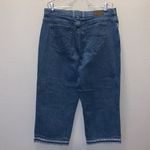 Lee blue denim lace hem Capri jeans Photo 5