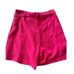 Very J  Tie High Waist Shorts Pink Large Photo 1