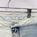 A Beautiful Soul Plus Size 24 Denim Shorts Light‎ Blue Colorblock High Rise 1661 Photo 5