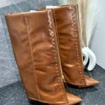 Source Unknown Elegant Brown Leather Women's Boots Photo 0