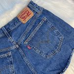 Levi's 501 Distressed High Rise Cut Offs Photo 4