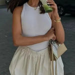 ZARA  Cream Bubble Skirt Photo 0