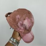 Adidas  Pink Embroidered Custom Bleach Splatter Dad Hat OS Photo 3