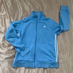 Adidas Light Blue  Zip Up Jacket Photo 0