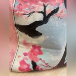 Lounge Fly  Disney Mulan Watercolor Satchel / Tote Bag, White, Blue, Pink Photo 4