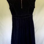 Motherhood navy blue lace dress midi women's size M nylon summer lightweight Photo 6