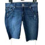 Hudson Jeans Hudson Cut Off Dark Blue Denim Jean Shorts Womens Size 30 Photo 0