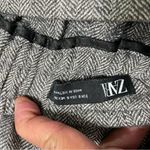 ZARA  Black/ White Herringbone Wide Leg Pants Small Elastic Waist Dress Trousers Photo 6