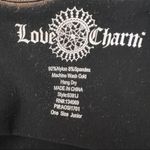 Love Charm  One Size Junior Black Strappy Cami Photo 3