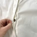 Universal Standard  Stretch Cotton Poplin Button Down Shirt White size 18, Medium Photo 6