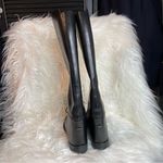 AMAZONAS Cavalier‎ Lace Up Leather Equestrian Tall Riding Boots 5R Black Size 5 Photo 2