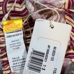 Agua Bendita Crop Top Mae Merzin Beige Red Stripe Ruffles Linen Blend Small New Photo 6