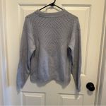 Marine layer  Olivia Sweater Crewneck Relaxed Fit Light Grey Heather Size Small Photo 3