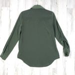 Rock & Republic Silky Dark Green Long Sleeve Button Down Top Women's Size Small Photo 8