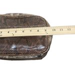 GILI Leather Crossbody Bag Sienna Snakeskin Brown Purse Photo 4