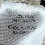 For Cynthia | XL | Natural Linen Blend Wide Leg High-Rise Front Pocket Trouser Photo 4