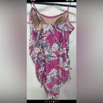 Motherhood Maternity One Piece Swimsuit. Size medium Pink Photo 4