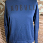 Nobull  Sweatshirt Size XS Blue Crew Neck Spell Out Photo 0