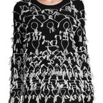 Max Mara  Ruins virgin wool fringe sweater sz S Photo 0