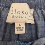 Philosophy  Embroidered Chambray Off The Shoulder Peasant Dress Photo 4