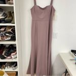 Jenny Yoo  Collection Dusty Mauve Square Neckline Bridesmaid Dress 18 Formal Maxi Photo 1