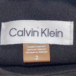 Calvin Klein Black Wide Leg Pantsuit Dress w/Attached Belt and Coconut Buckle-2 Photo 9