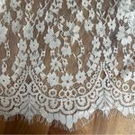 White Lace Long Sleeve Maxi Dress Peignoir Bridal Gown Boho Size Large Romanstii Photo 9