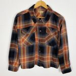 Democracy Flannel Shirt Jacket Plaid Button Front Size Small Photo 0