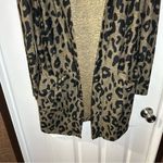 Tickled Teal  Green/Black Animal Print Open Front Cardigan size Small Photo 5