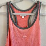 DKNY Pajama Set Neon Coral & Grey Tank & Shorts Sz M NWT Donna Karan New York Photo 2