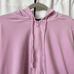 Forever 21 F21 Kawaii Pastel Lilac Purple Semi Crop Velour Y2K Hoodie Sweatshirt Size Large Photo 2