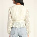Lulus Floral Wrap Top
Elegant Image Ivory Floral Burnout Long Sleeve Wrap Top Photo 10