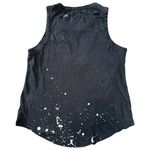 Chaser  Women’s Size S Black Rock n Roll Forever Destroyed Tank Top Photo 2