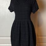 VINTAGE BLACK CHECKERED BABY DOLL TWO WAY DRESS Photo 0