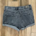 RSQ  Tilly Size 27 Shorts Cuffed Exposed Button Up Distress Mid Rise Women's Gray Photo 6