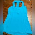 Lululemon  Scoop Neck Racerback top size 6 turquoise Color Photo 0
