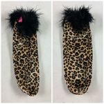 Leopard fluffy umbrella sock decor Black Photo 1