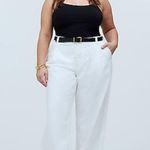 Madewell NWT The Harlow Wide-Leg Jean in Tile White: Airy Denim Edition Size 33 Photo 1