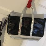 PINK - Victoria's Secret NWT VICTORIA'S SECRET BLACK/SILVER HANDLE BAG. $48 Photo 0